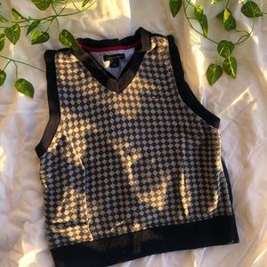 SOLD** Vintage Tommy Hilfiger Micro-Cropped Baby Vest, Fits Size XS-S